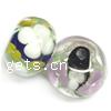 Handmade Lampwork Beads, Rondelle, 10x14mm, Hole:Approx 2MM, Sold by PC