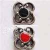 Enamel Zinc Alloy Beads, Flower, plated Approx 1mm 