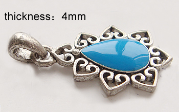 Zinc Alloy Enamel Pendants, Flower, more colors for choice, cadmium free, 20x31.5x4mm, Sold By PC