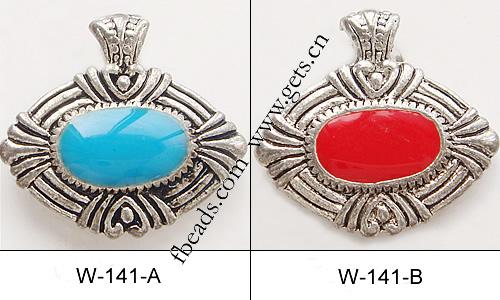 Zinc Alloy Enamel Pendants, Oval, plated, more colors for choice, 26x24.5x3mm, Sold By PC