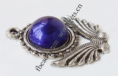 Zinc Alloy Enamel Pendants, Flower, plated, more colors for choice, 35x30x10mm, Hole:Approx 3mm, Sold By PC