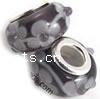 Lampwork Sterling Silver Double Core Beads, Rondelle, 13x8mm, Hole:Approx 4.5MM, Sold by PC