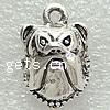 Zinc Alloy Animal Pendants, Dog, plated nickel, lead & cadmium free Approx 3mm 