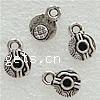 Zinc Alloy Rhinestone Pendants, with rhinestone nickel, lead & cadmium free, 7mm Approx 1.5mm 