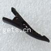 Alligator Hair Clip Findings, Iron black 