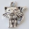 Zinc Alloy Animal Pendants, Cat, plated nickel, lead & cadmium free Approx 2mm, Approx 