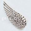 Wing Shaped Zinc Alloy Pendants, plated Approx 2mm 