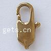 Brass Lobster Claw Clasp, plated Approx 2mm 