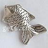 Zinc Alloy Animal Beads, Fish, plated Approx 2mm 