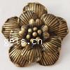 Zinc Alloy Flower Pendants, plated, layered Approx 3.5mm 