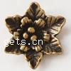 Zinc Alloy Flower Pendants, plated, layered Approx 4mm 