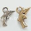 Zinc Alloy Animal Pendants, Dolphin, plated nickel, lead & cadmium free Approx 2mm 