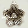 Zinc Alloy Flower Pendants, plated, 5 petal nickel, lead & cadmium free Approx 2mm 