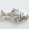 Zinc Alloy Animal Beads, Fish, plated cadmium free Approx 2mm 