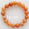 Red Aventurine Bracelet, Round, 10mm Inch 