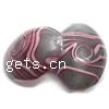 Handmade Lampwork Beads, Flat oval Approx 2MM 