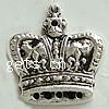 Zinc Alloy Crown Pendants, plated nickel, lead & cadmium free Approx 1mm 