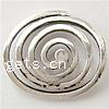 Zinc Alloy Pendant Components, Helix, plated 