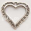 Zinc Alloy Heart Pendants, plated Approx 3mm 