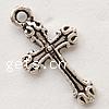 Zinc Alloy Cross Pendants, plated Approx 2mm 