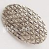 Zinc Alloy Shank Button, Flat Oval, plated, textured Approx 3mm 