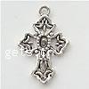 Zinc Alloy Pendant Rhinestone Setting, Cross, plated Approx 2mm 