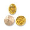 Cristal de CRYSTALLIZED™#1088 Xilion, CRYSTALLIZED™, dos de Rivoli & facettes, LT Topaze, SS29, 6.14~6.32mm Vendu par sac