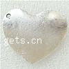 Pendentifs coeur en alliage de zinc, coeur plat, Placage, plus de couleurs à choisir Environ 2mm, Vendu par PC