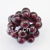 Garnet Ball Cluster Bead, Round, natural, January Birthstone, 4mm 