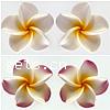 Flower Polymer Clay Beads, plumeria, 5 petal 25mm 