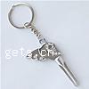 Zinc Alloy Key Chain Jewelry, plated, cadmium free .5 Inch 