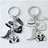 Enamel Zinc Alloy Key Chain cadmium free    .5 Inch 