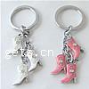 Enamel Zinc Alloy Key Chain, Shoes, plated Inch 