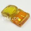 Gold Foil Lampwork Beads, Rectangle Approx 2MM 