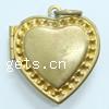 Brass Locket Pendants, Heart, plated Approx 1.5mm 