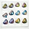 Lampwork Pendants, Heart, handmade, mixed colors 