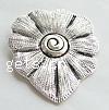 Zinc Alloy Flower Pendants, plated Approx 5mm 