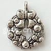 Zinc Alloy Christmas Pendants, Christmas Wreath, plated, Christmas jewelry Approx 1.5mm 