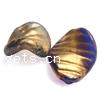 Gold Foil Lampwork Beads, Twist Approx 2MM 