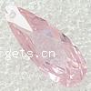 Cubic Zirconia Jewelry Pendants, Teardrop, faceted Approx 1mm 