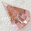 Cubic Zirconia Jewelry Pendants, Teardrop, faceted Approx 1mm 