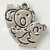 Zinc Alloy Animal Pendants, Bear, plated Approx 2mm 