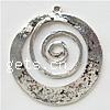 Zinc Alloy Flat Round Pendants, plated cadmium free Approx 2mm 