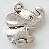 Zinc Alloy Animal Pendants, Elephant, plated nickel, lead & cadmium free Approx 1.5mm 