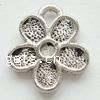 Zinc Alloy Flower Pendants, plated, 5 petal cadmium free Approx 2mm 