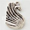 Zinc Alloy Animal Pendants, Swan, plated nickel, lead & cadmium free Approx 1.5mm 