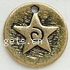 Zinc Alloy Flat Round Pendants, plated Approx 2mm 