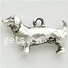 Zinc Alloy Animal Pendants, Dog, plated nickel, lead & cadmium free Approx 1.5mm 