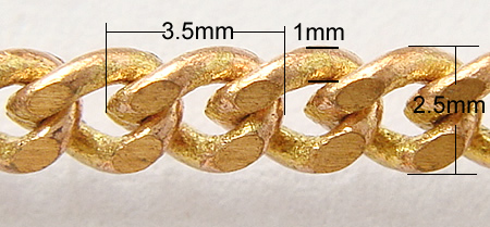 Chaine ovale en laiton, Placage, chaîne de torsion ovale & Importé de Corée du Sud, plus de couleurs à choisir, sans cadmium, 3.6x2.75x0.75mm, 100m/brin, Vendu par brin