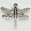 Zinc Alloy Animal Pendants, Dragonfly, plated nickel, lead & cadmium free Approx 2mm 